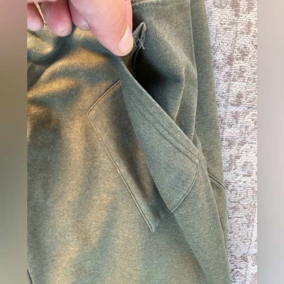 Women's Free People Pants Green Solid Bloomers Pocket S Wide Baggy Casual Chic - Picture 4 of 10